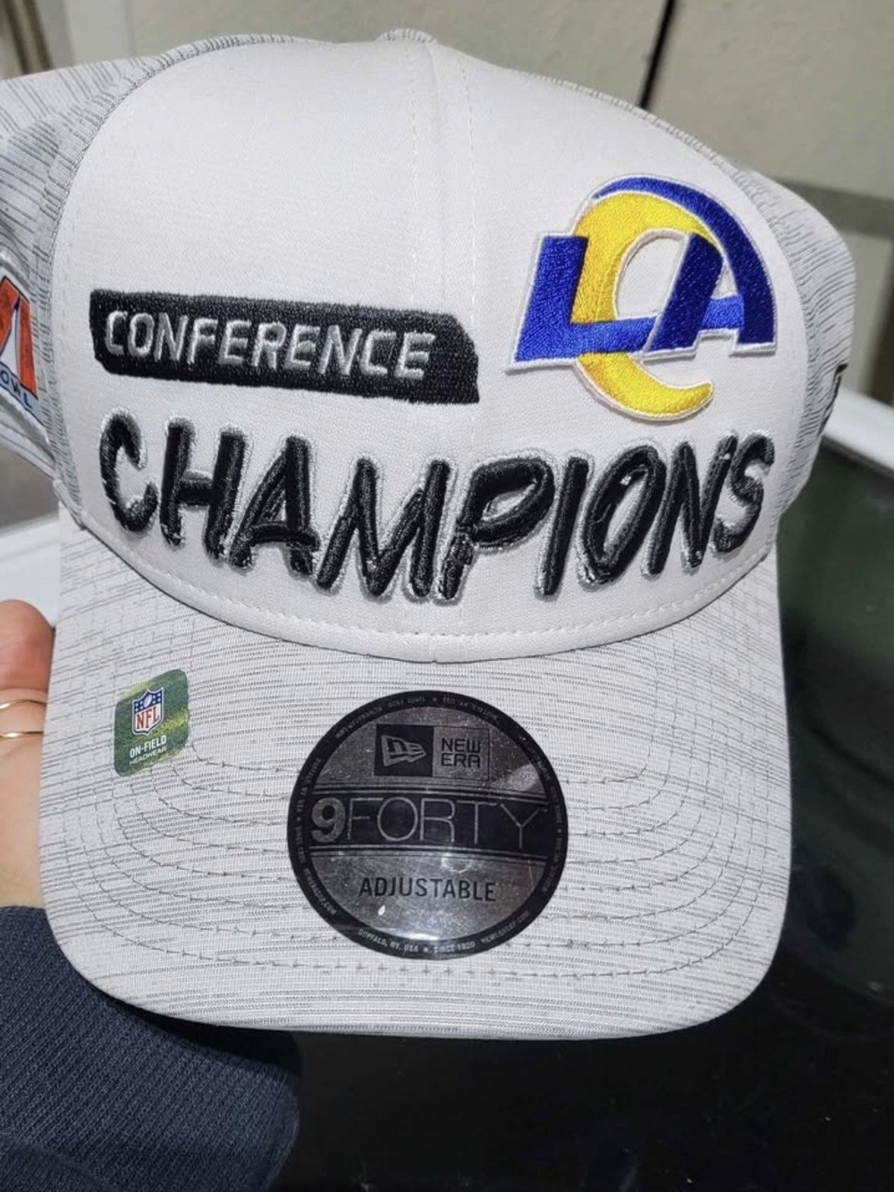 New Era White and Gray LA Rams NFL Snapback Hat